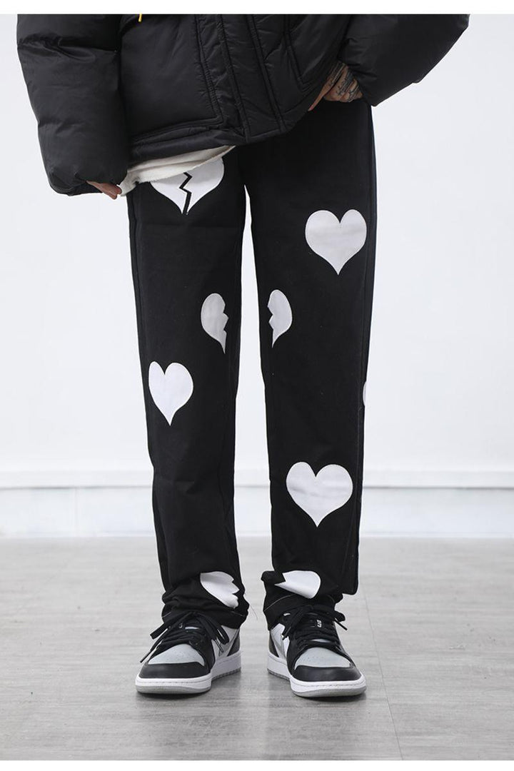 CZ Hearts Straight Trousers