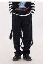 CZ Washed Ripped Jeans