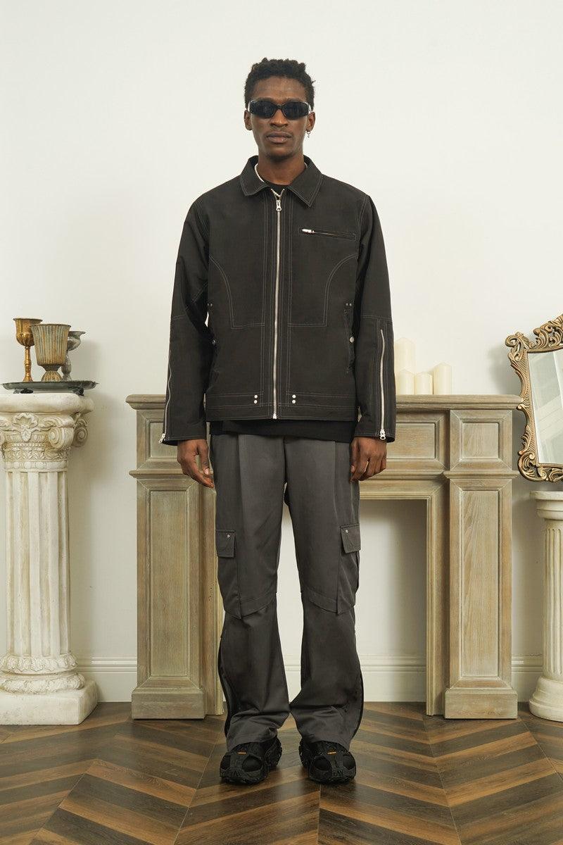 Empty Reference Structure Zipper Jacket