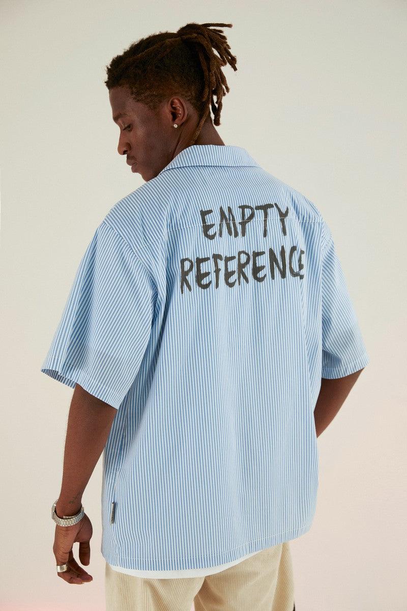 Empty Reference Smiley Graffiti Print Cuban Shirt