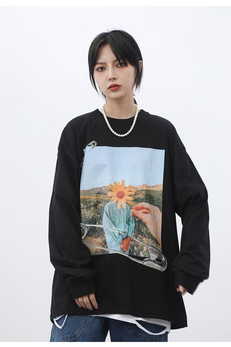 CZ ED Flower Landscape L/S Tee