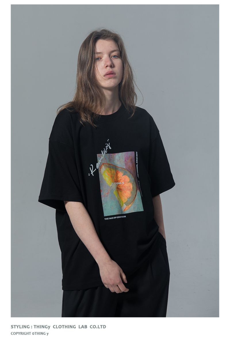 THINGY Orange Painting Loose Tee