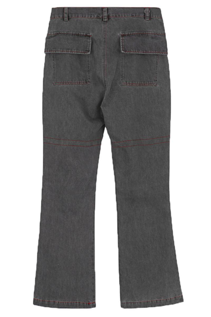 CZ Dark Washed Flared Jeans