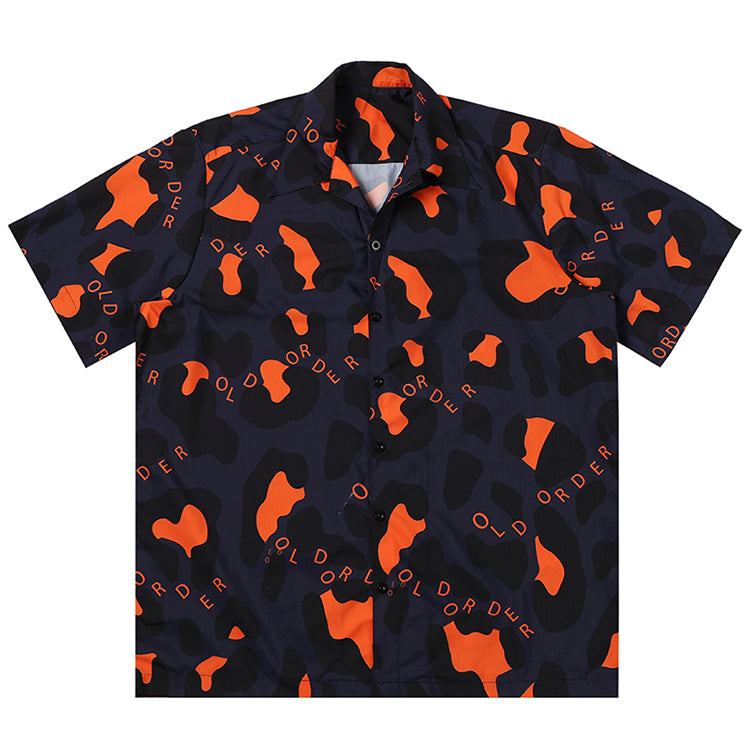 Old Order Leopard Printed Cuban Shirt