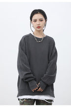 CZ Washed Split Sweater