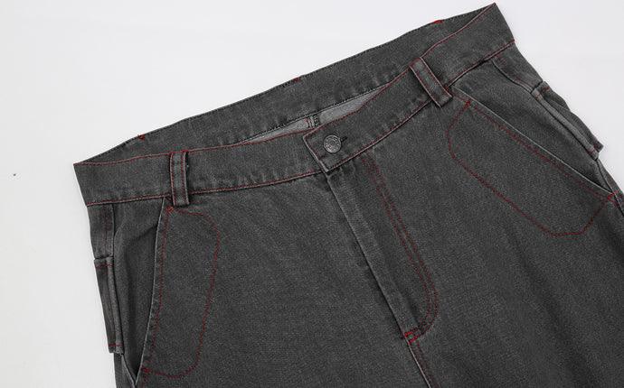CZ Dark Washed Flared Jeans