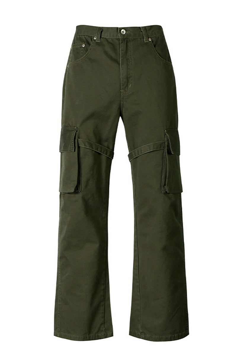 Old Order Straps Flared Cargo Trousers