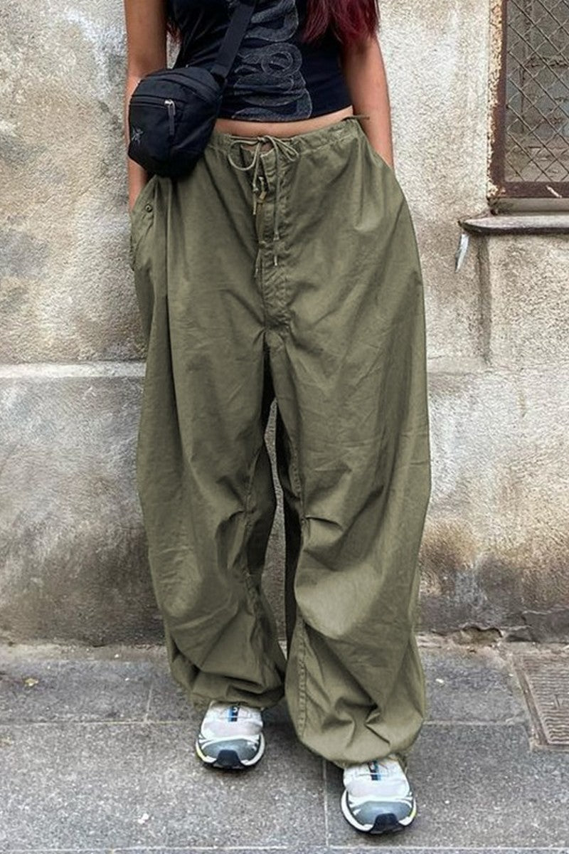Light Loose Drawstring Cargos
