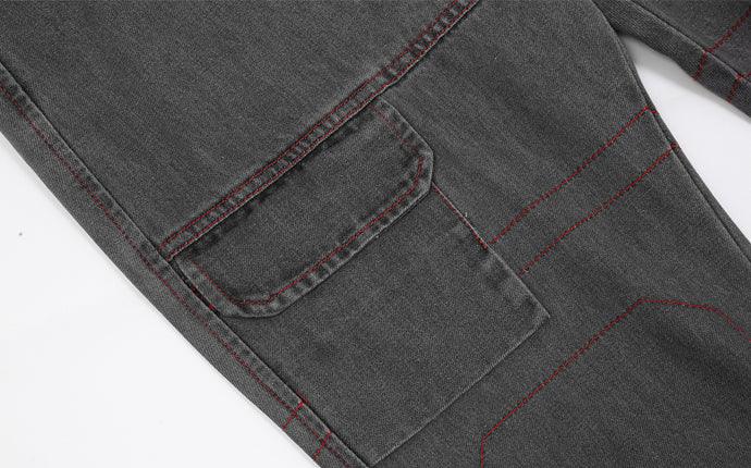 CZ Dark Washed Flared Jeans
