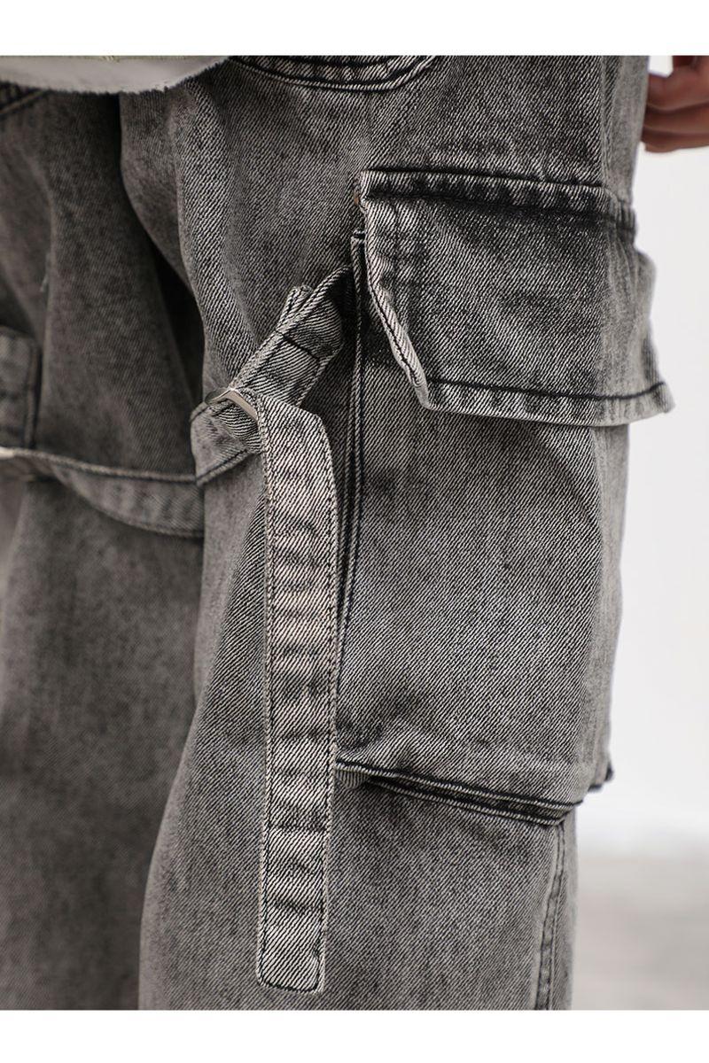 CZ Washed Straps Cargo Jeans