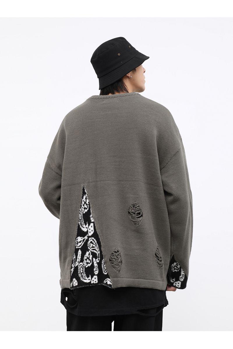 CZ Bandana Stitched Sweater