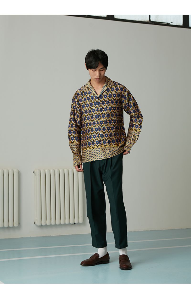 Mix7 Retro Pattern L/S Shirt
