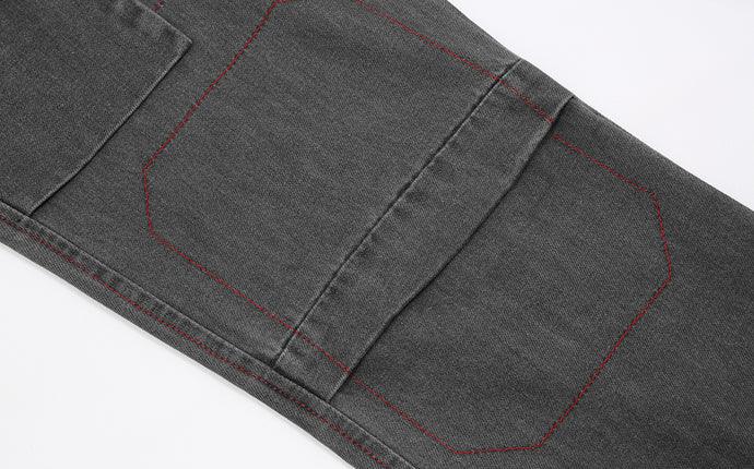 CZ Dark Washed Flared Jeans