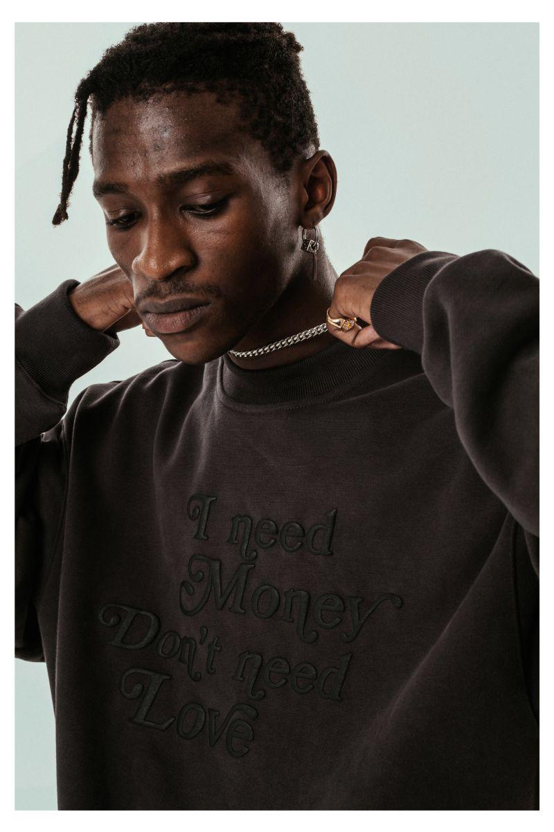 Antidote Need Money Embroidered Sweater