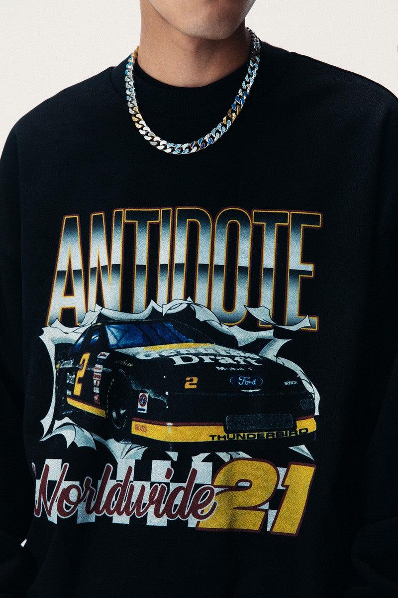Antidote Racing Print Logo Sweater