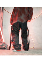CZ Zipper Straps Jeans