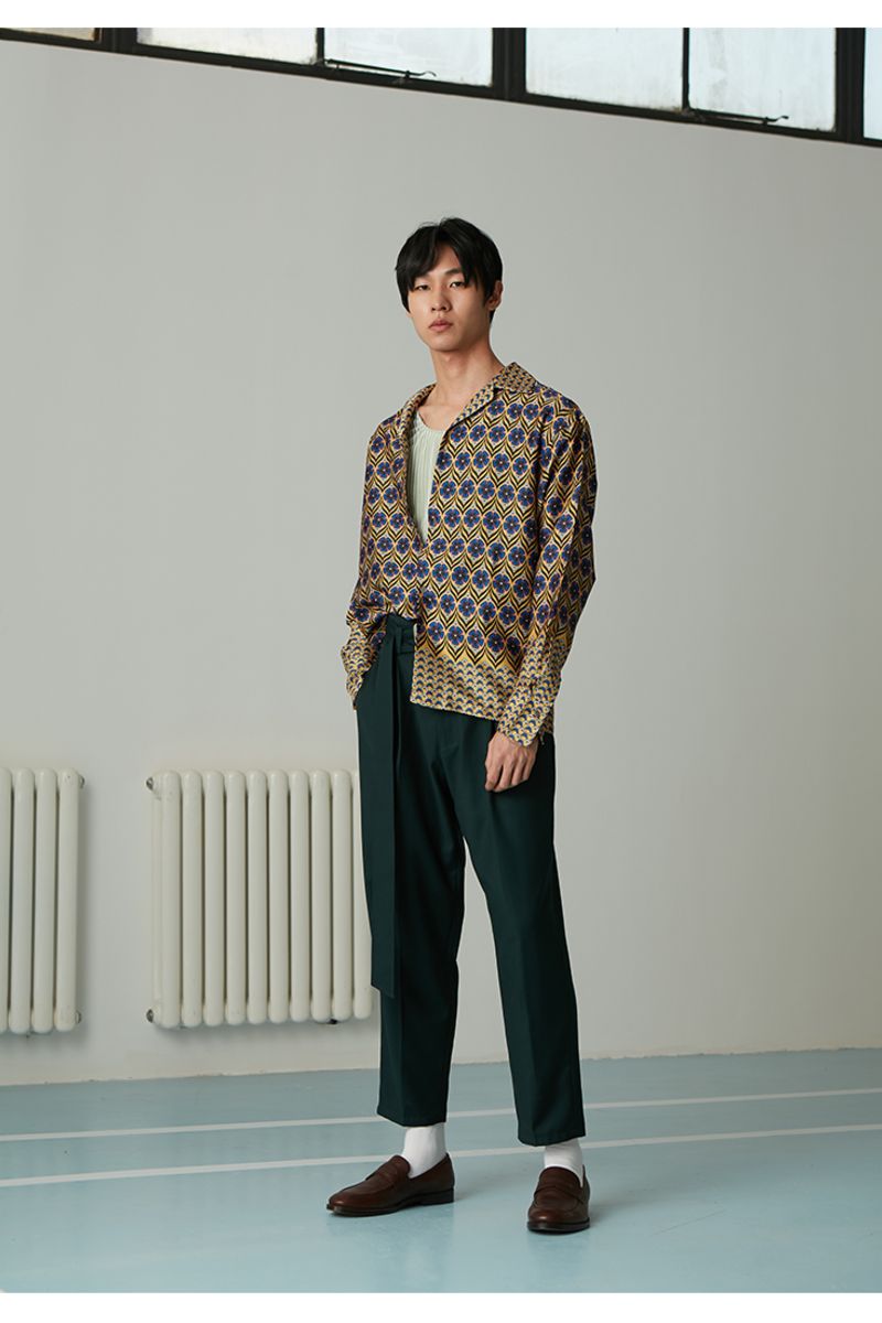 Mix7 Retro Pattern L/S Shirt