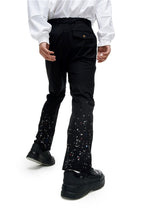 Old Order Splash Ink Flared Trousers