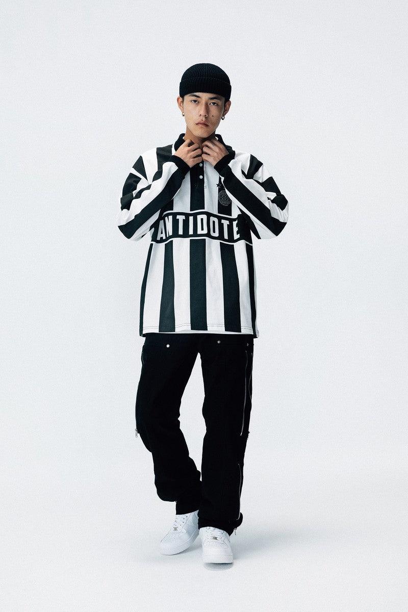 Antidote Striped Football LS Tee