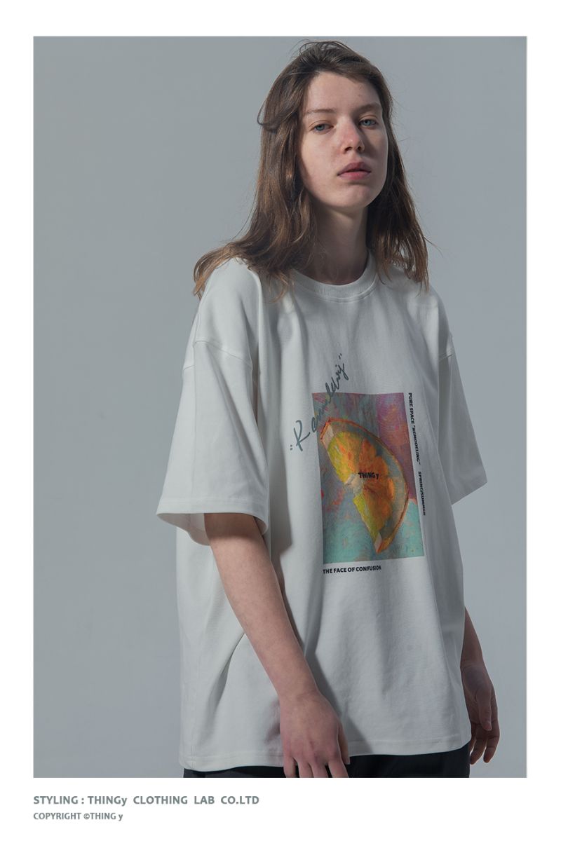 THINGY Orange Painting Loose Tee