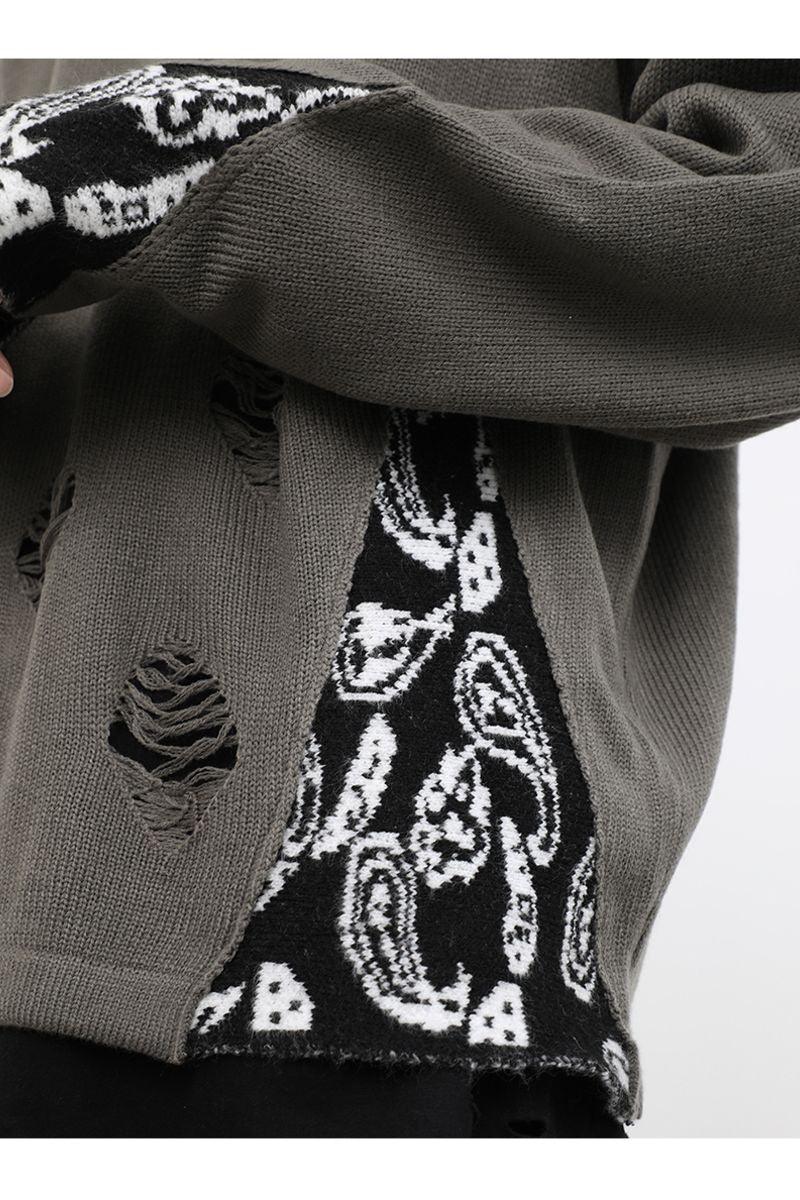 CZ Bandana Stitched Sweater