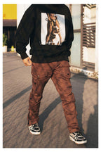 Antidote Brown Multi Pocket Adjustable Trousers