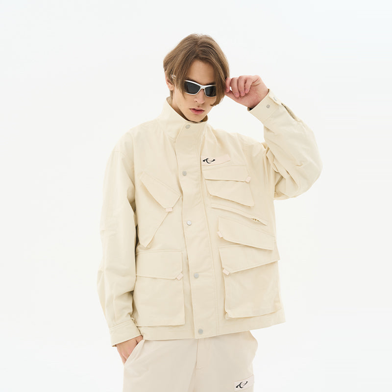 H/C Asymmetrical Multi-Pocket Functional Jacket