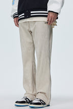 OO Suede Flared Logo Trousers