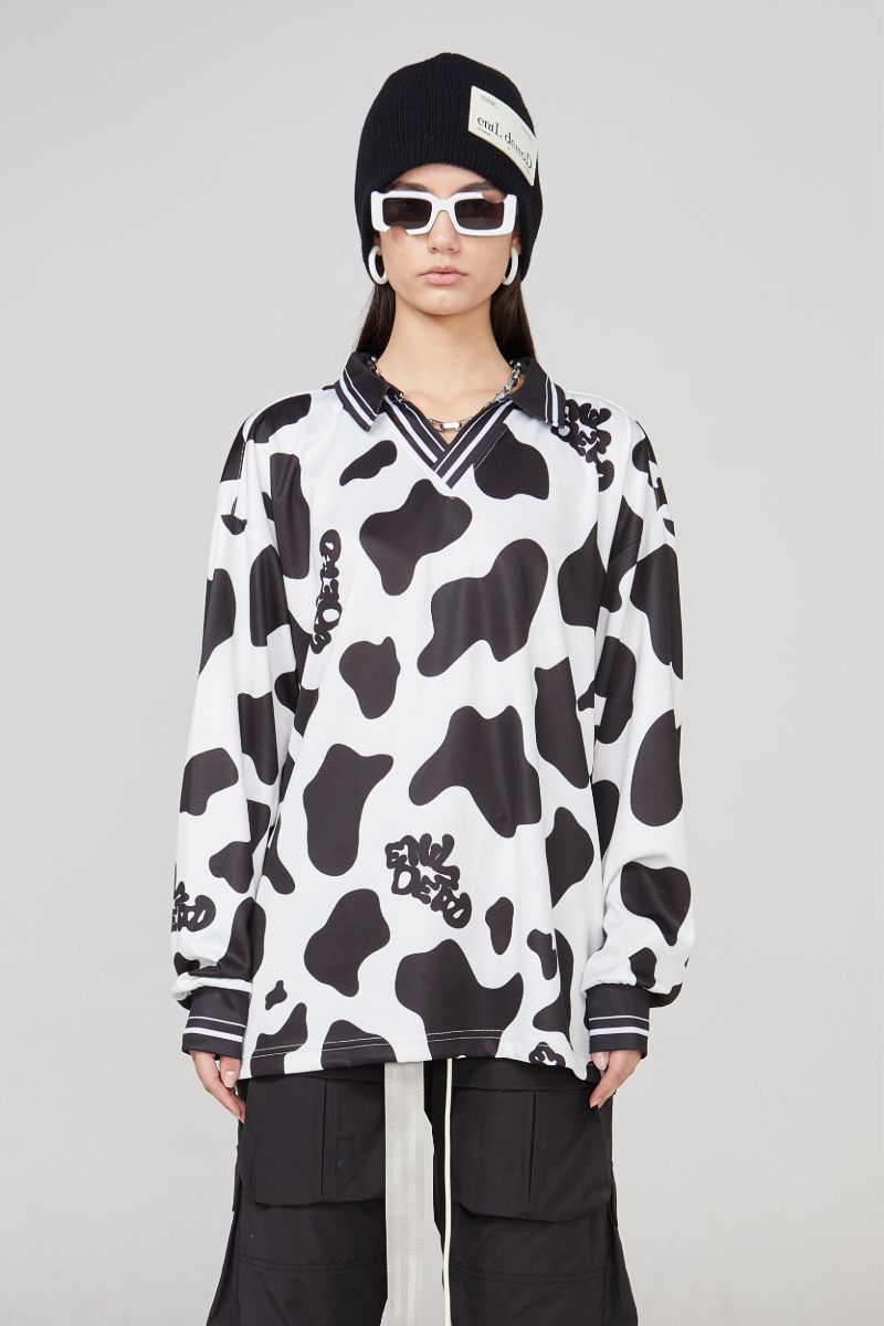 STEEPC Cow Pattern LS Tee