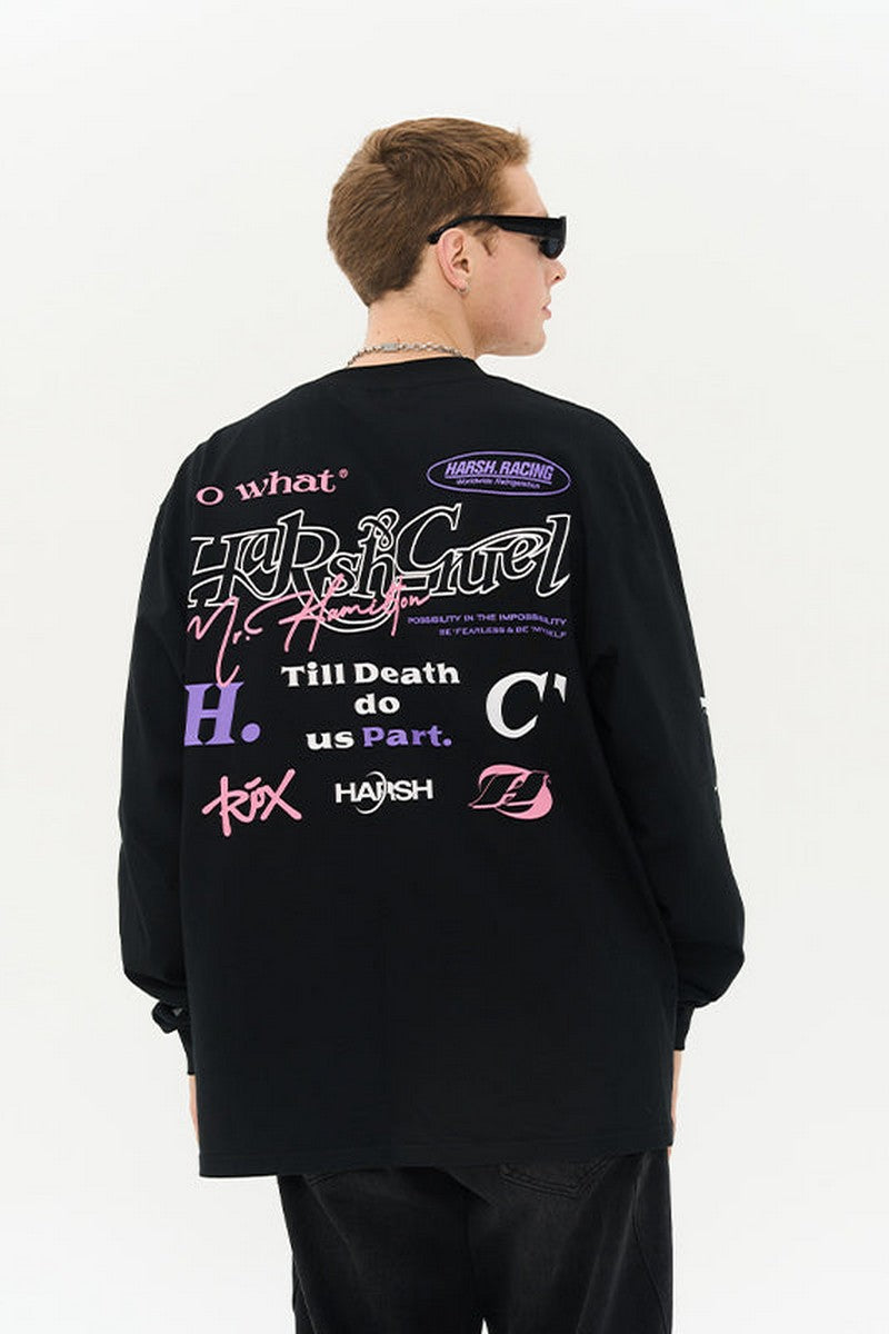 Logos Round Neck L/S Tee