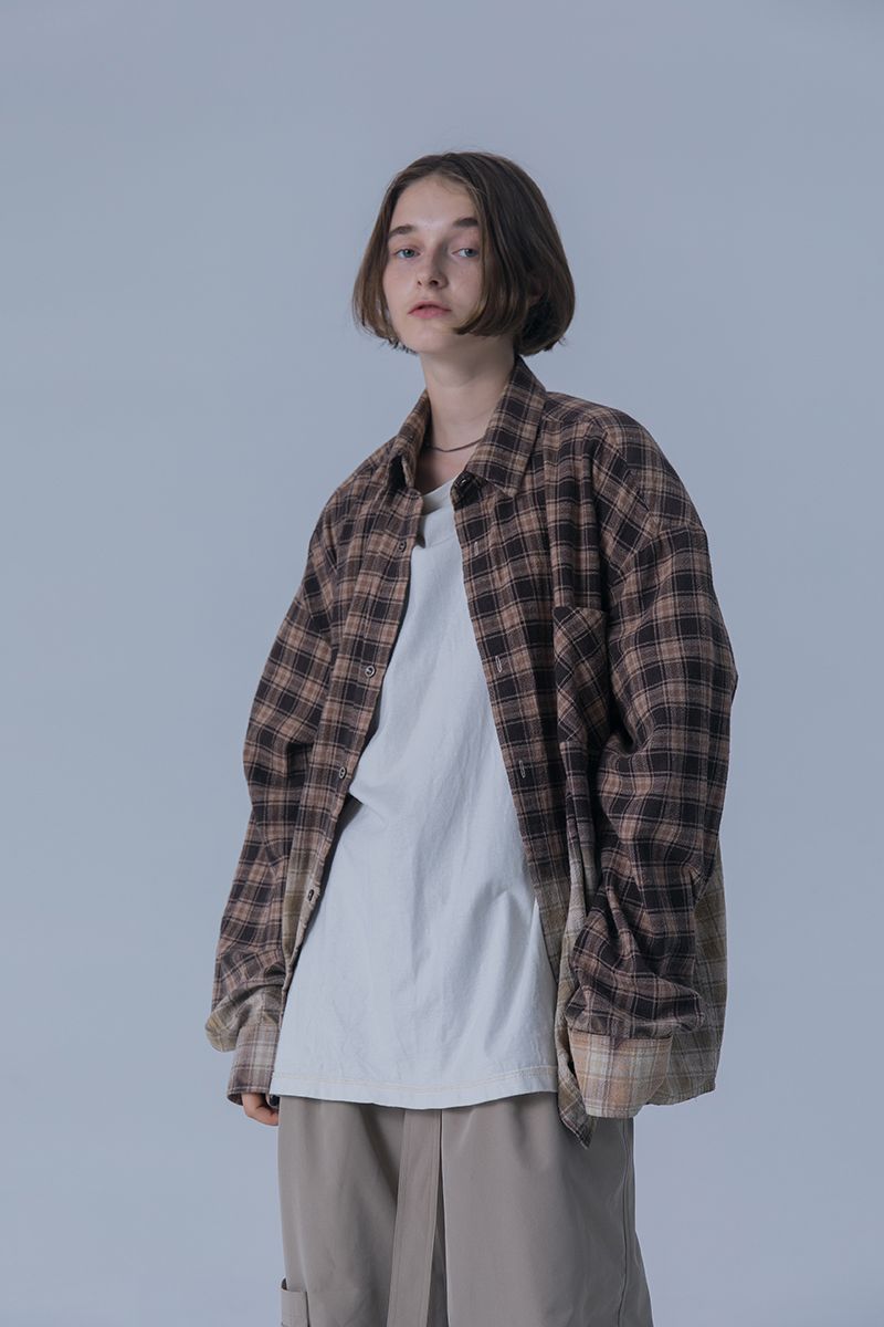 THINGY Gradient Plaid L/S Shirt