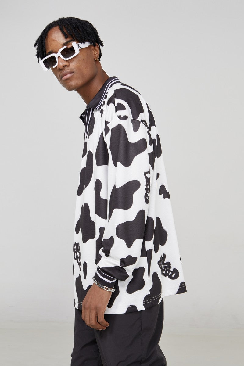 STEEPC Cow Pattern LS Tee