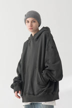 THINGY Distressed Dark Hoodie