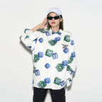 H/C 3D Dice Full Print L/S Shirt