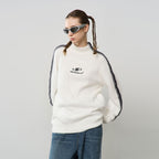 Striped Mohair Logo Sweater