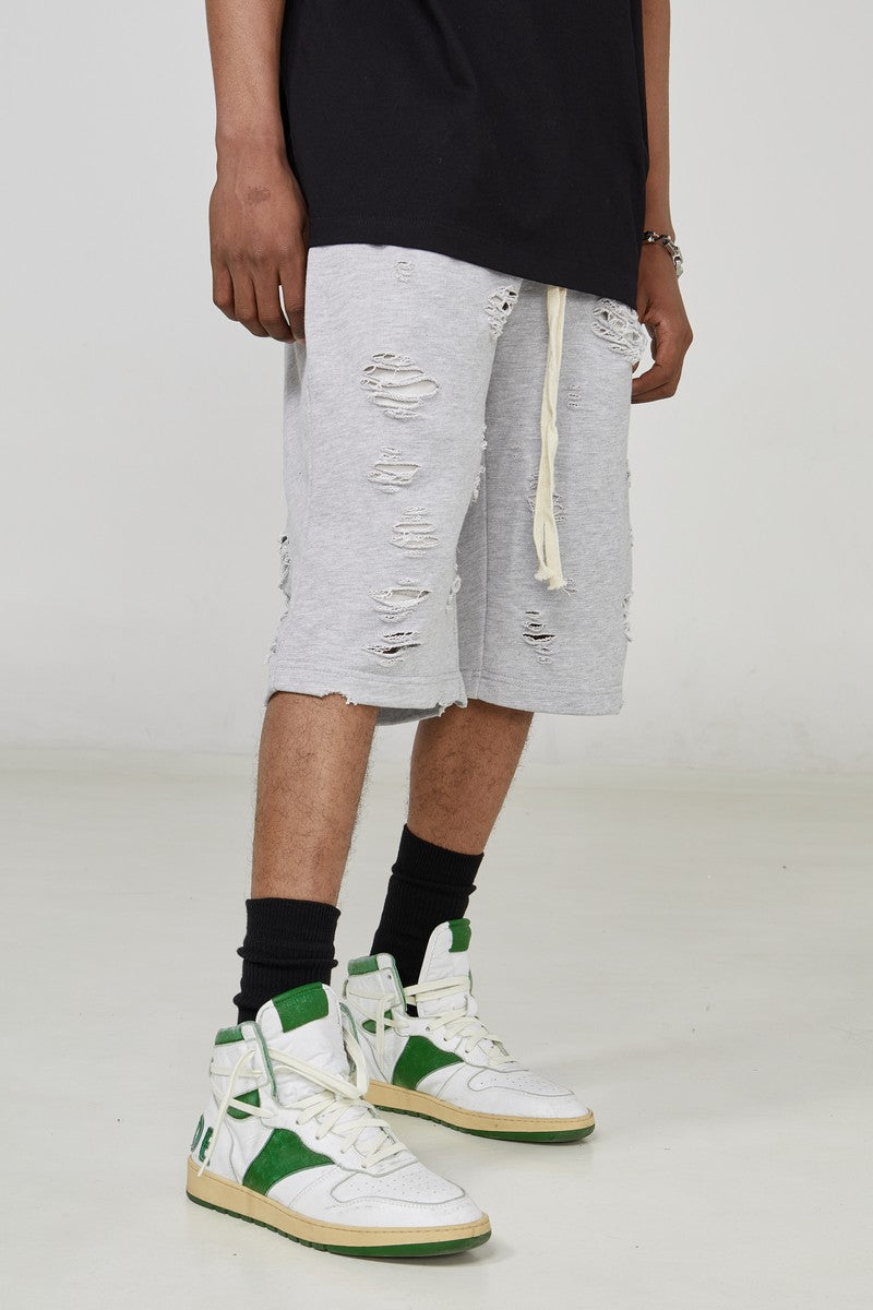 STEEPC Distressed Loose Shorts