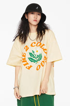 F2CE Foam Print Flower Logo Tee