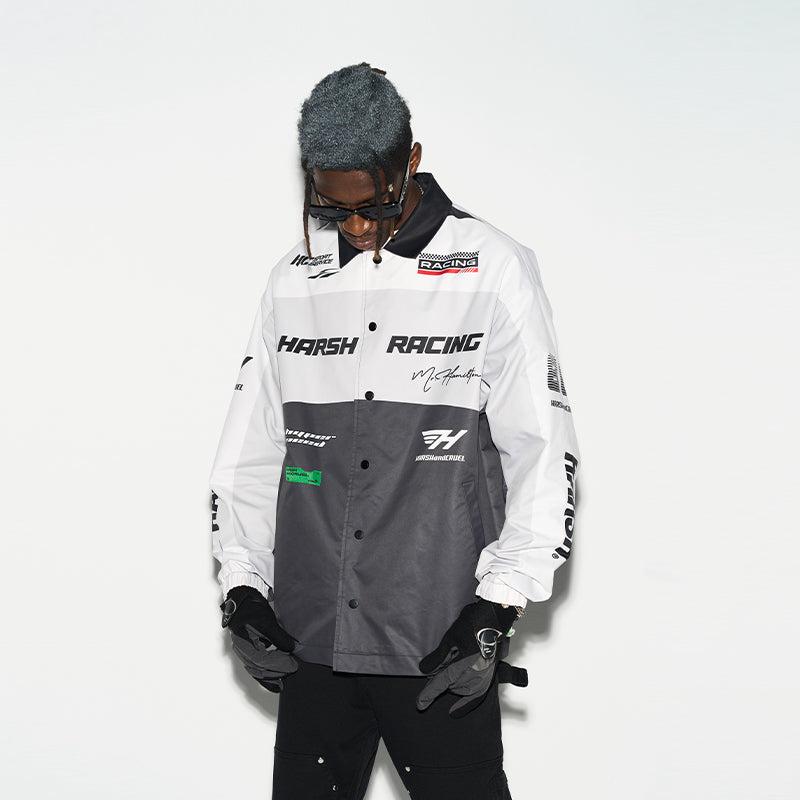 H/C Colorblock Logo Racing Coach Jacket