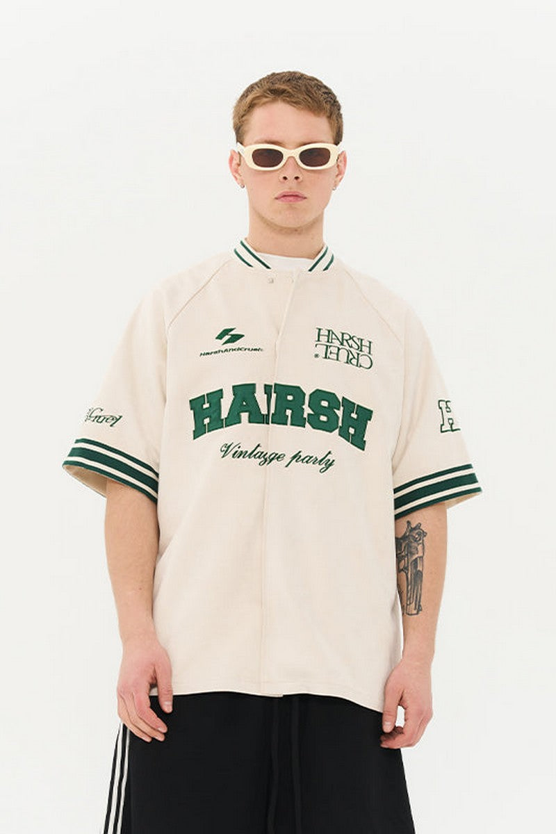 Vintage Embroidered Logo Jersey Shirt
