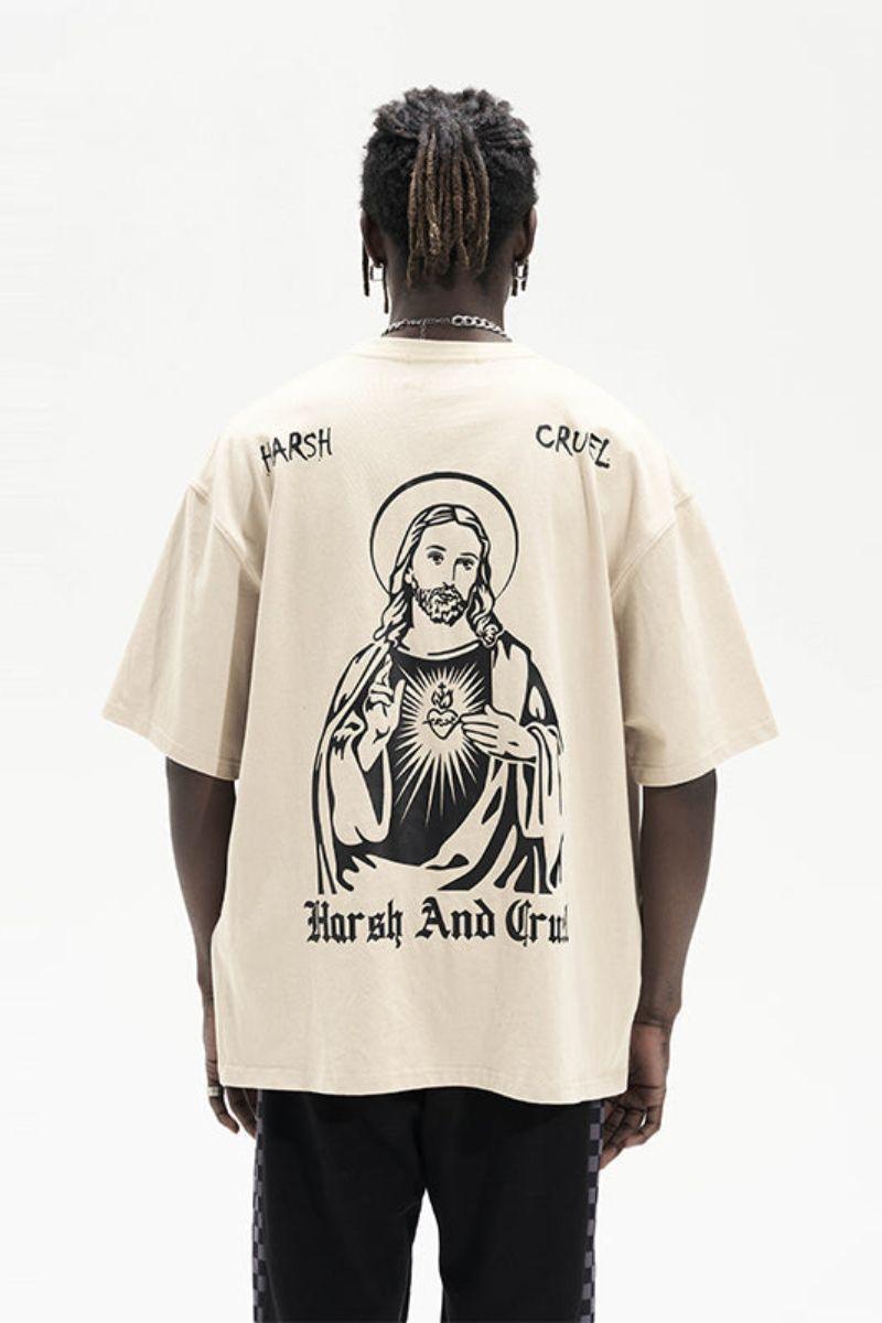 H/C Religious Gothic Printed Tee