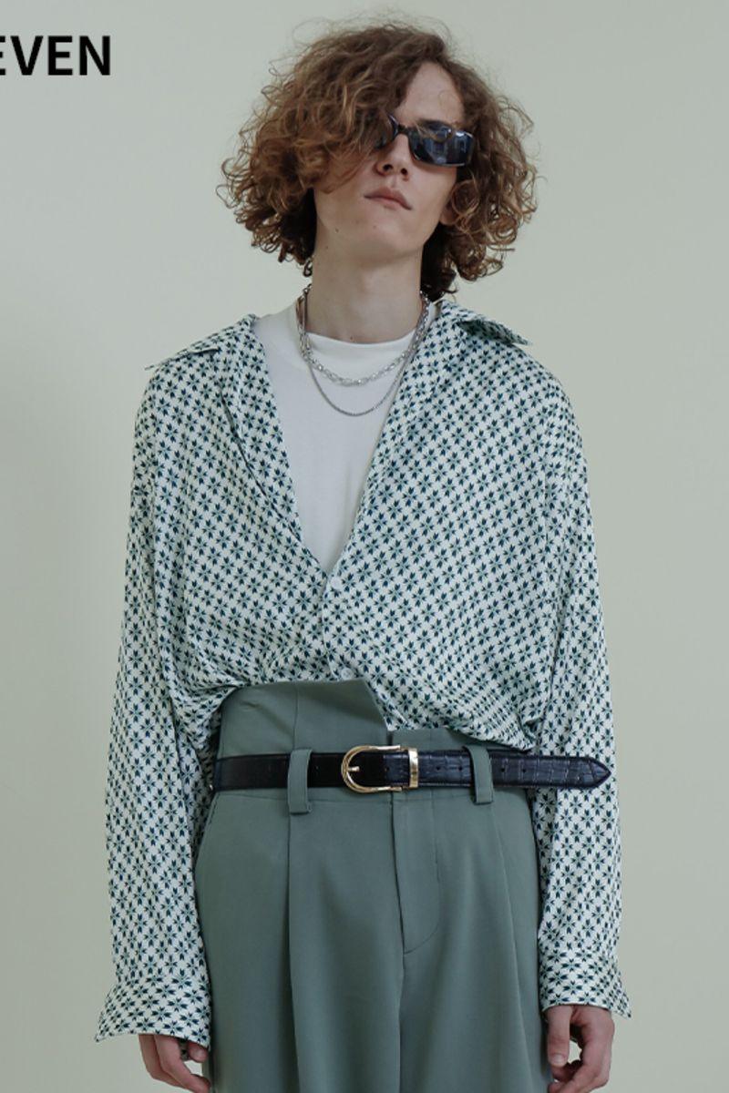 Mix7 Bamboo Leaf Green L/S Shirt