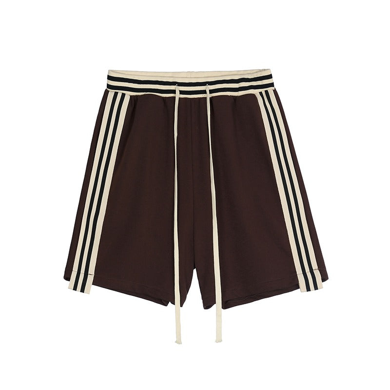 Stitching Track Loose Shorts