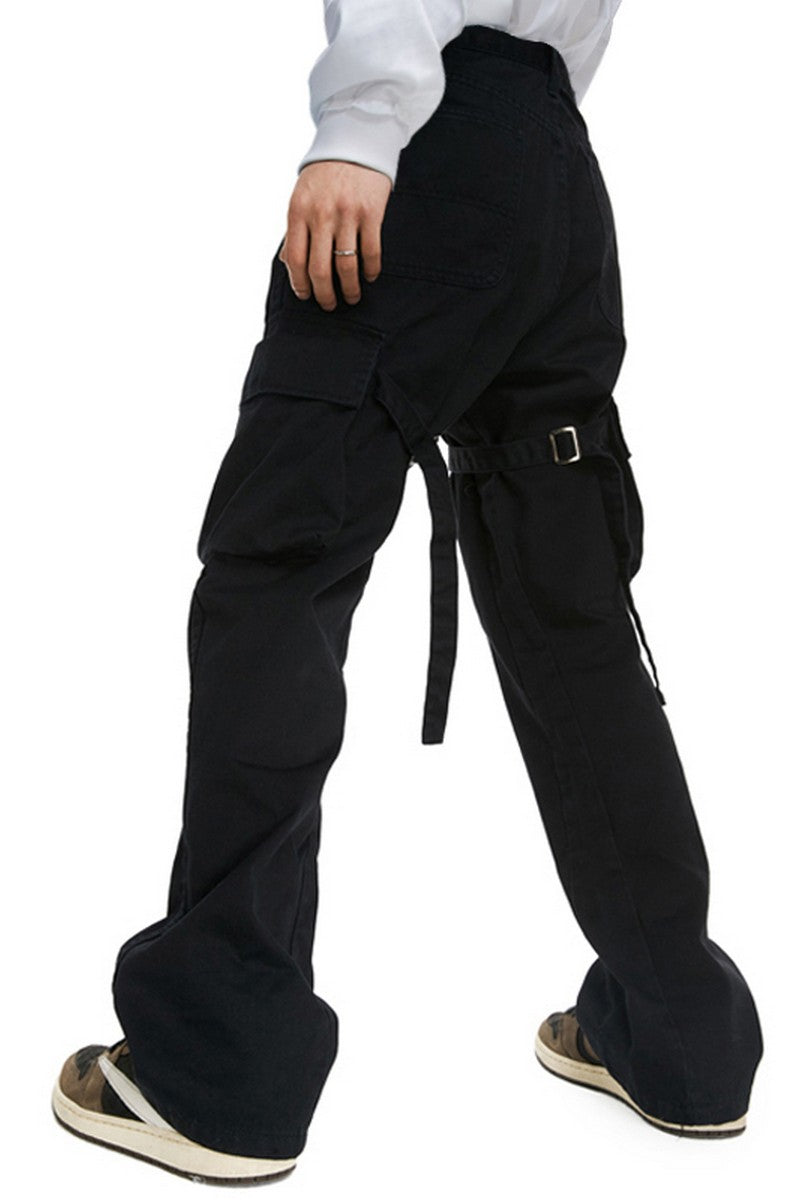 Old Order Straps Flared Cargo Trousers