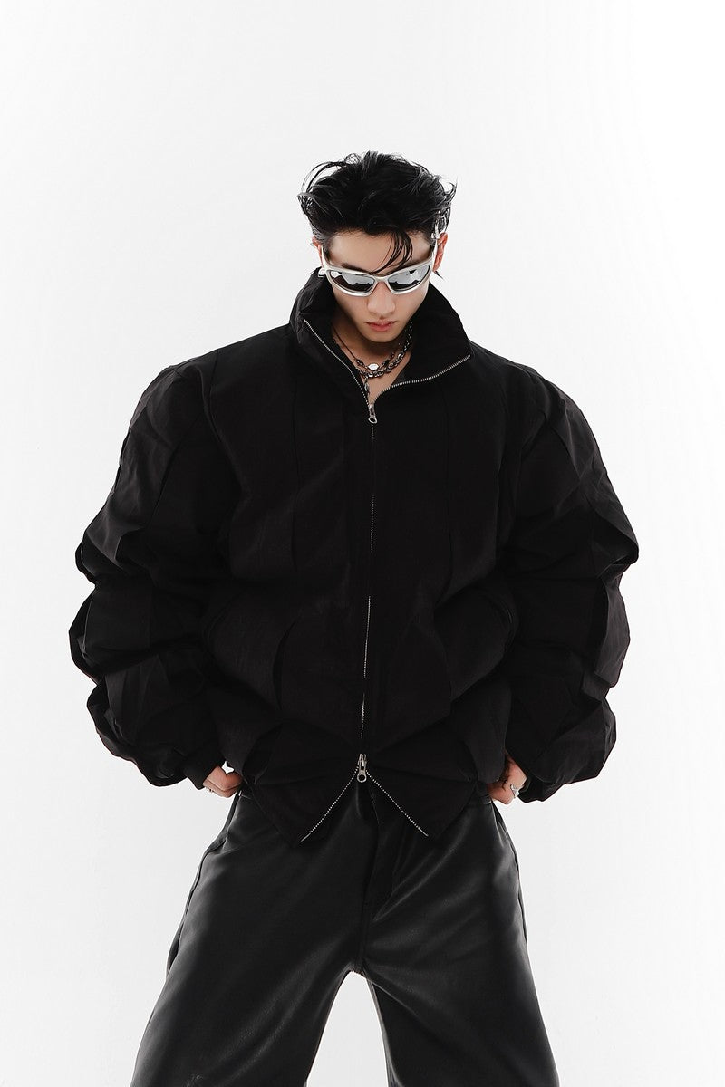 AC Pleated Zip Jacket