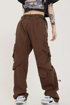 Loose Multi Pocket Straight Cargos
