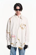 Burned Print L/S Shirt