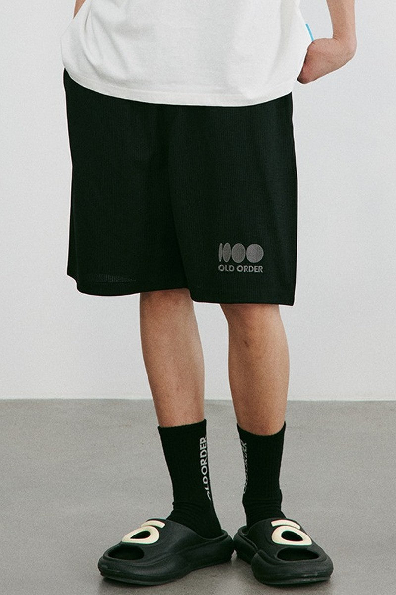 OO Waffle Loose Logo Shorts