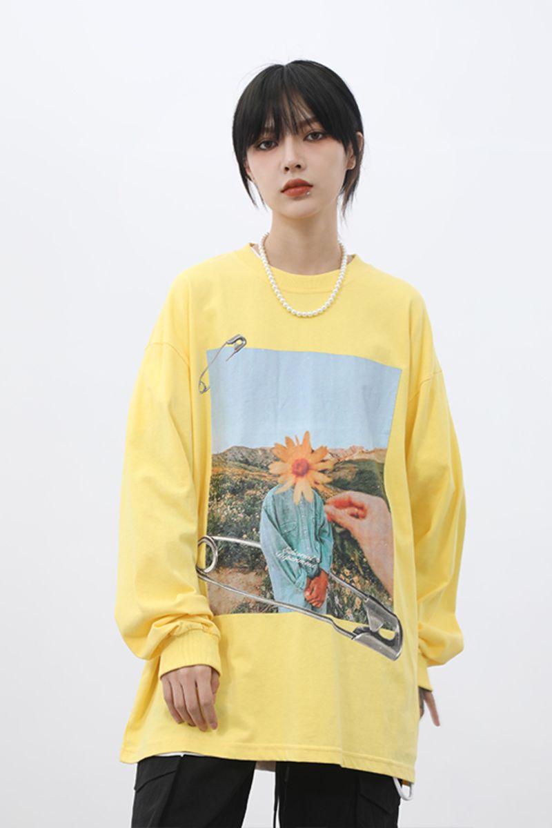 CZ ED Flower Landscape L/S Tee