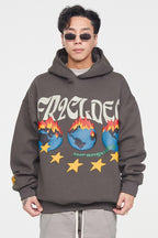 F2CE World on Fire Foam Print Hoodie