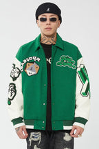 F2CE Embroidered Wool Varsity Jacket
